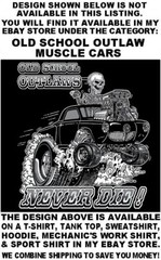 Old School Thunder Road Speed Demon Devil Speed Shop Gasser Race Car Work Shirt