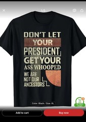 Funny Trump, Obama, Biden, T Shirt Black Adult L-XL Political Humor Unisex