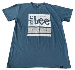 Mr. Lee Denim Stylists Blue T-Shirt Mens Large