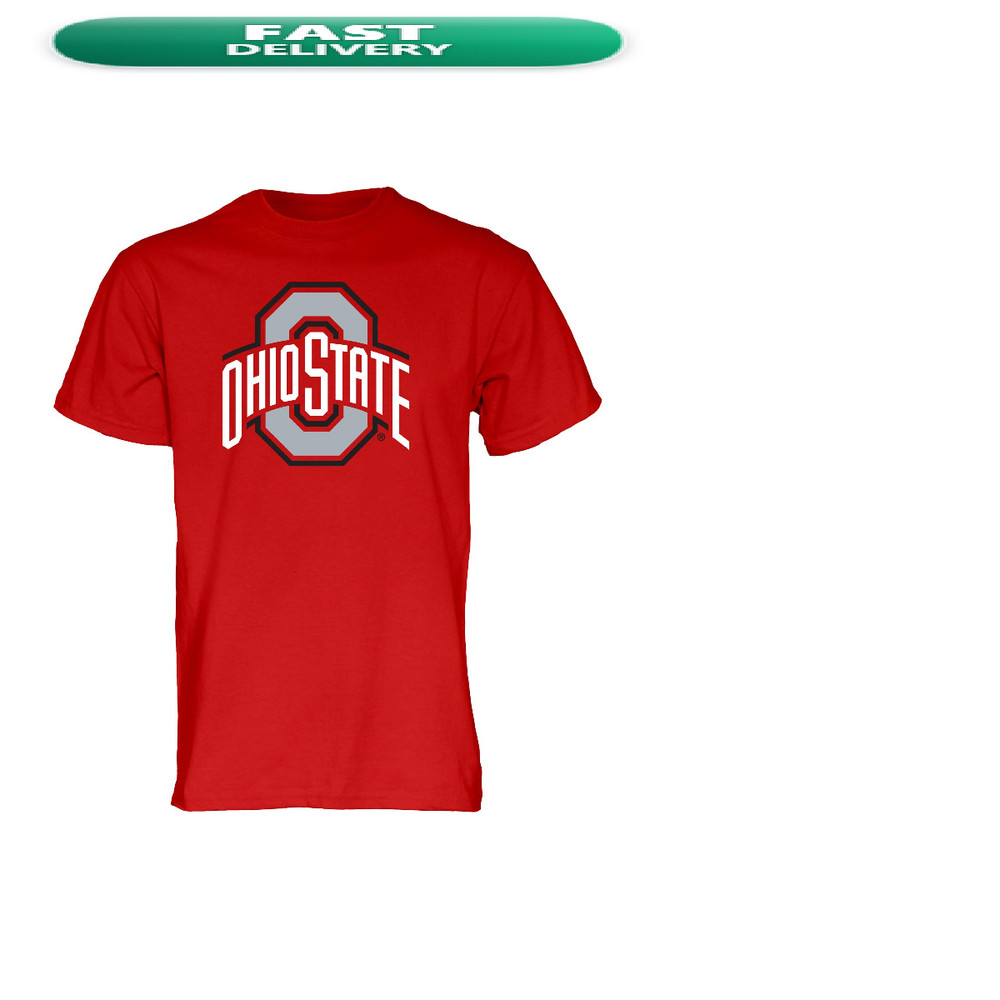 Blue 84 Mens Ohio State Buckeyes T Shirt Team Color Icon Ohio State Buckeyes