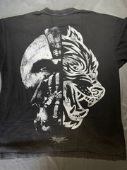 Darc Sport Dark Night Rises Born In It V2 Large Tee Vintage Black Bane/Wolf #217