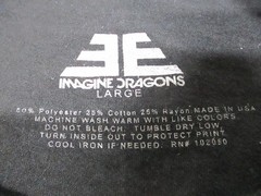Imagine Dragons Shirt Mens Large Black Evolve Tour 2017 Band Concert Graphic Tee