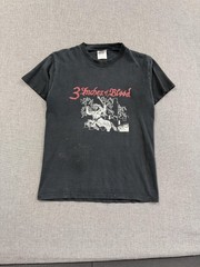 Vintage 3 Inches Of Blood T-Shirt Mens Small Black Metal Band Tee Distressed