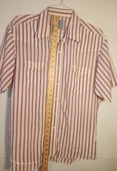 American Hero Authentic Premium Quality Red White Pearl Snap Shirt Mens XL