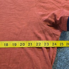 Carbon 2 Cobalt Top Mens Size XL Orange Polo Short Sleeve Slub Knit Casual Basic