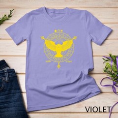 Owl Moon Geometric Pattern Wild Free Minimal Bird Space Art Tee Unisex T-shirt