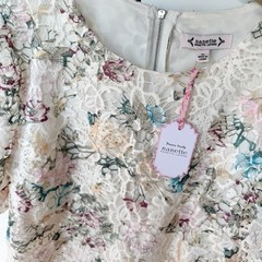 NWT! Nanette Lepore Women’s Floral Lace Lined Top Blouse Medium MSRP $78
