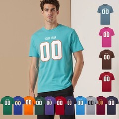 Personalized Print T-Shirts, Custom Cotton Tops Tee – Add Any Name/Number/Photo