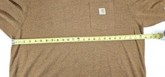 CARHARTT K87 LOOSE FIT HEAVYWEIGHT POCKET T-SHIRT OILED WALNUT HEATHER MENS XL