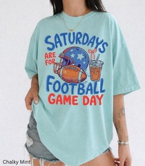 Saturdays Are For Football Shirt Game Day College Football Fan Unisex Tee Gift