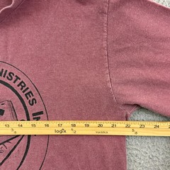 Vintage Religious Shirt Mens Large Red Long Sleeve Crewneck Jesus Church 90s