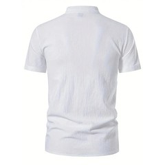 Men’s Retro Cotton Linen Shirt Stylish Pirate V-neck S-XXL Trendy Comfy Gift Tee