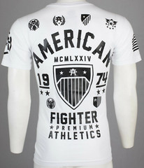 AMERICAN FIGHTER Fort Hays White Athletic Mens Crewneck T-shirt S-3XL NWT