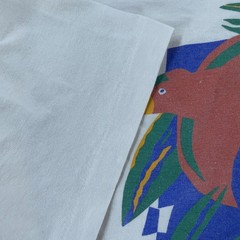 Vintage Save The Rainforests T-Shirt Mens Medium Parrot Nature Activism Art 90s