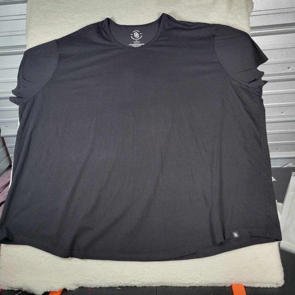 Strongsize T-Shirt Mens 7XL Black Longer Length Cotton Spandex Sportswear MKZS59