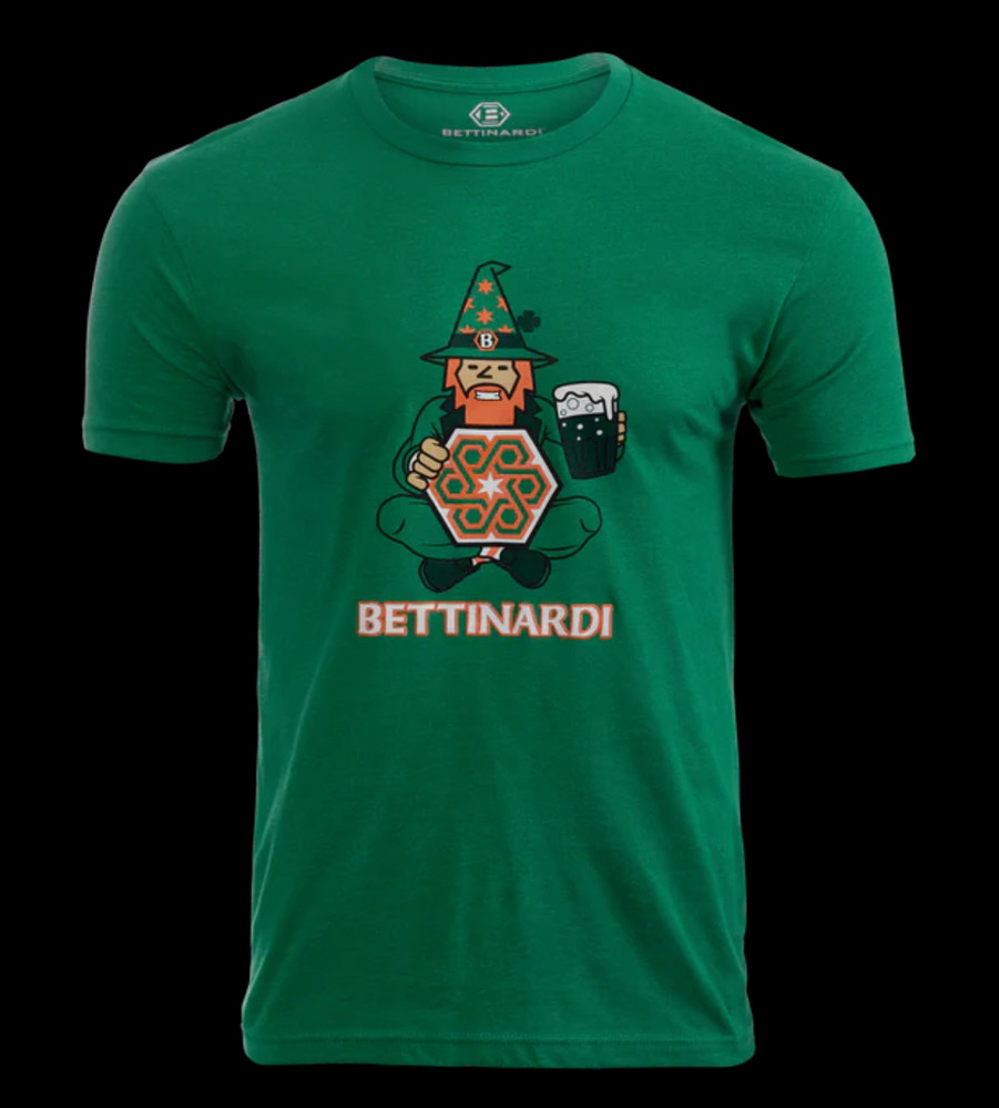 Supa Dupa HOT BETTINARDI ST. PATRICK’S DAY LUCKY WIZARD T-SHIRT RARE Medium