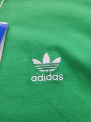 New Men’s Adidas Trefoil Essentials Tee Shirt Size Large Mens Energy Green