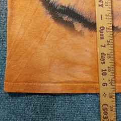 Vintage Y2K The Mountain Tiger Shirt Mens XL Orange Big Cat Wildlife 2000 USA
