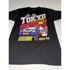 Hello Kitty Men Shirt Medium Tokyo Japan Racing Sanrio Cartoon Cotton Black NWT