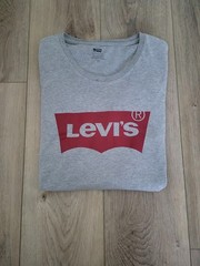 Levi’s Men’s Graphic Tee Tshirt Sz L Gray