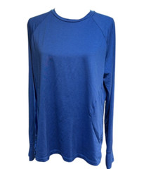 Athletic Works Men’s Blue Long Sleeve Tee XL/XG Casual Work Travel