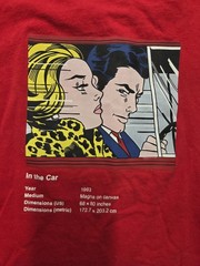 Uniqlo UT Roy Lichtenstein Art T-Shirt Unisex Sz XS Red Short Sleeve Graphic Tee