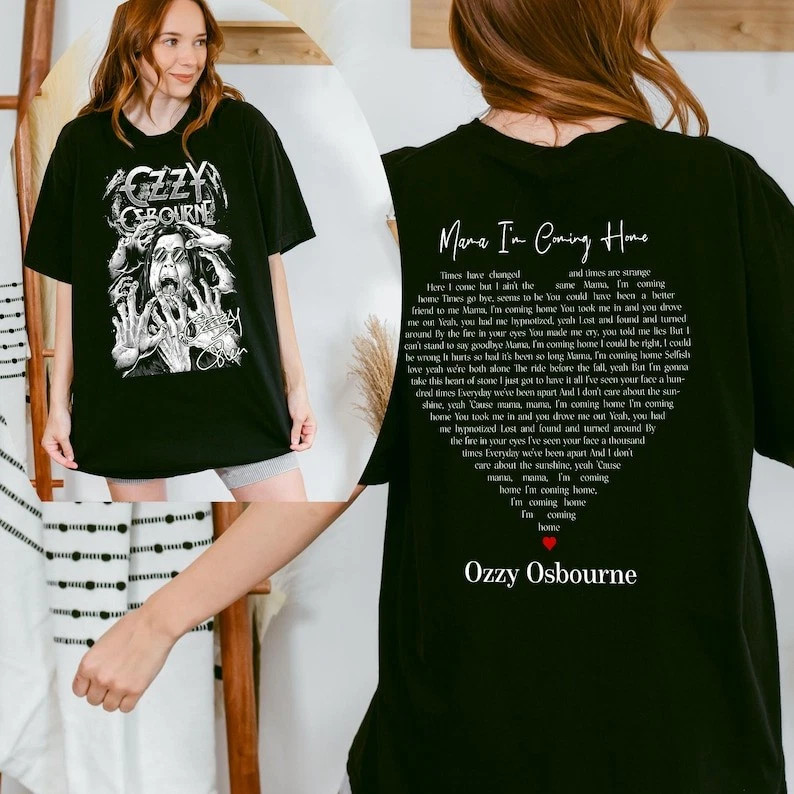Mama I’m Coming Home Ozzy Osbourne Shirt, Tribute To The Prince Of Darkness Tee