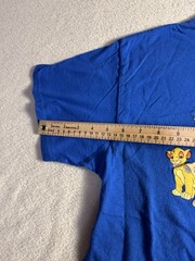 The Lion King Retro T Shirt Large Characters Graphic Blue Disney Nostalgia Simba