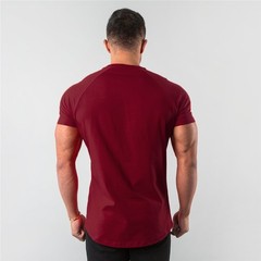 Men’s Fitness Muscle T-Shirt Slim Fit Gym Bodybuilding Short Sleeve
