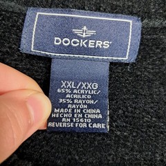 Dockers Men’s Sweater Argyle Black 2X-Large