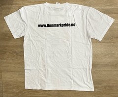 Norway Finnmark Pride T Shirt White Mens Large LGBT Arctic Event
