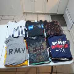 Bulk Lot 48 Graphic Print Shirts Mixed Sizes Graphics Sports Anime Festival