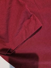 Vtg Fruit of the Loom BEST Blank Burgundy Maroon Shirt Size L USA Single Stitch