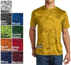 Mens Moisture Wicking Digital Camo Athletic T-Shirt Tagless XS-XL 2X, 3X, 4X NEW
