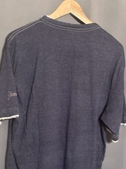 MLB Genuine Merchandise New York Yankees T Shirt Navy Blue Distressed Mens L