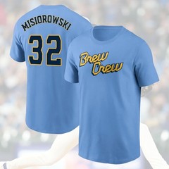 HOT ITEM! Jacob Misiorowski 32 Milwaukee Brewers 2026 Name & Number For Fans
