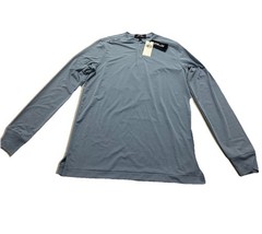 NEW RLX Golf Ralph Lauren Mens Light Blue Long Sleeve Henley Shirt Small S NWT
