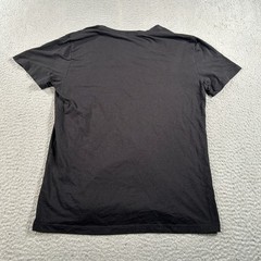 Theory Shirt Men Small Black V-Neck Streetwear Summer Preppy Casual Short Sleeve