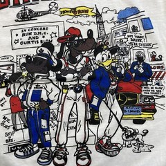 Run DMC Shirt XS Vintage 80s 90s Disney Parody Cartoon Chillin Hip Hop Rap Tee