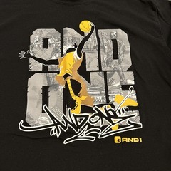 And 1 Men’s Black Graphic Short Sleeve Tee Shirt Size M