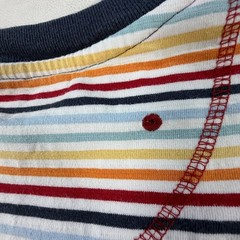 Jantzen Mens XL Ringer T-Shirt Multicolor Striped Cotton Short Sleeve Retro Tee