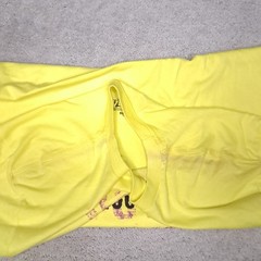 Y2K Volcom Stone Skateboard T-shirt Mens Large Slim Yellow Logo Spellout