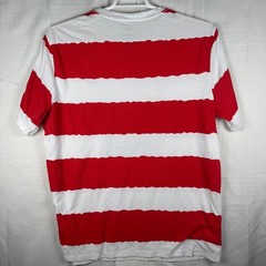Wheres Waldo Striped Graphic T-Shirt Mens XL Red White Binoculars Costume Tee