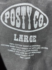 Post Malone Knight Tour Tee L Charcoal Big Ass Stadium Tour NEW *spots