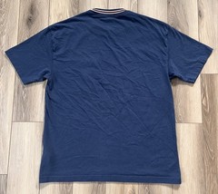 Abercrombie & Fitch Men’s Sz Small Blue Pocket T-Shirt Striped Collar Crew Neck