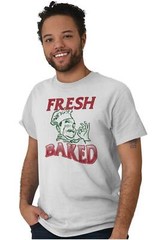 Fresh Baked Pizza Foodie Stoner Marijuana 420 Womens or Mens Crewneck T Shirt Te