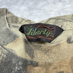 Vintage Liberty Camo Shirt Men Large Realtree Hardwood Pocket Single Stitch