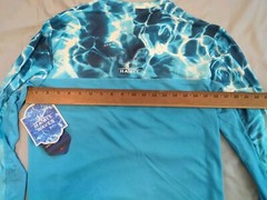 Habit Turtle Pond Long Sleeve Ombre Performance Tee Water Shirt Size Small