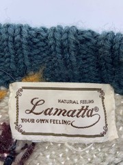 Other brands: lamatta knit sweater (thick), 3D knit, wool, multi-color, all-over