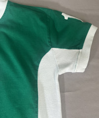 EIRE Ireland Mens Sz M Soccer Football Rugby Shirt Green White Shamrock #10 Logo